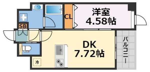 プレジオ難波ASIANの物件間取画像